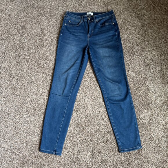 Nicole Miller Soho High Rise Skinny Jeans, Size 8, Medium Wash - Picture 2 of 12